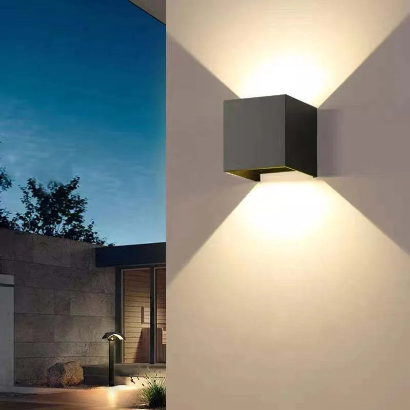 Vägglampa Modern Svart Aluminium LED Lampa