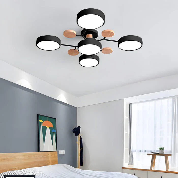Samtida Semi-Flush LED Taklampa