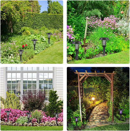 Solar Insektsdödare med LED-ljus – Vattentät trädgårdslampa för myggavvisning