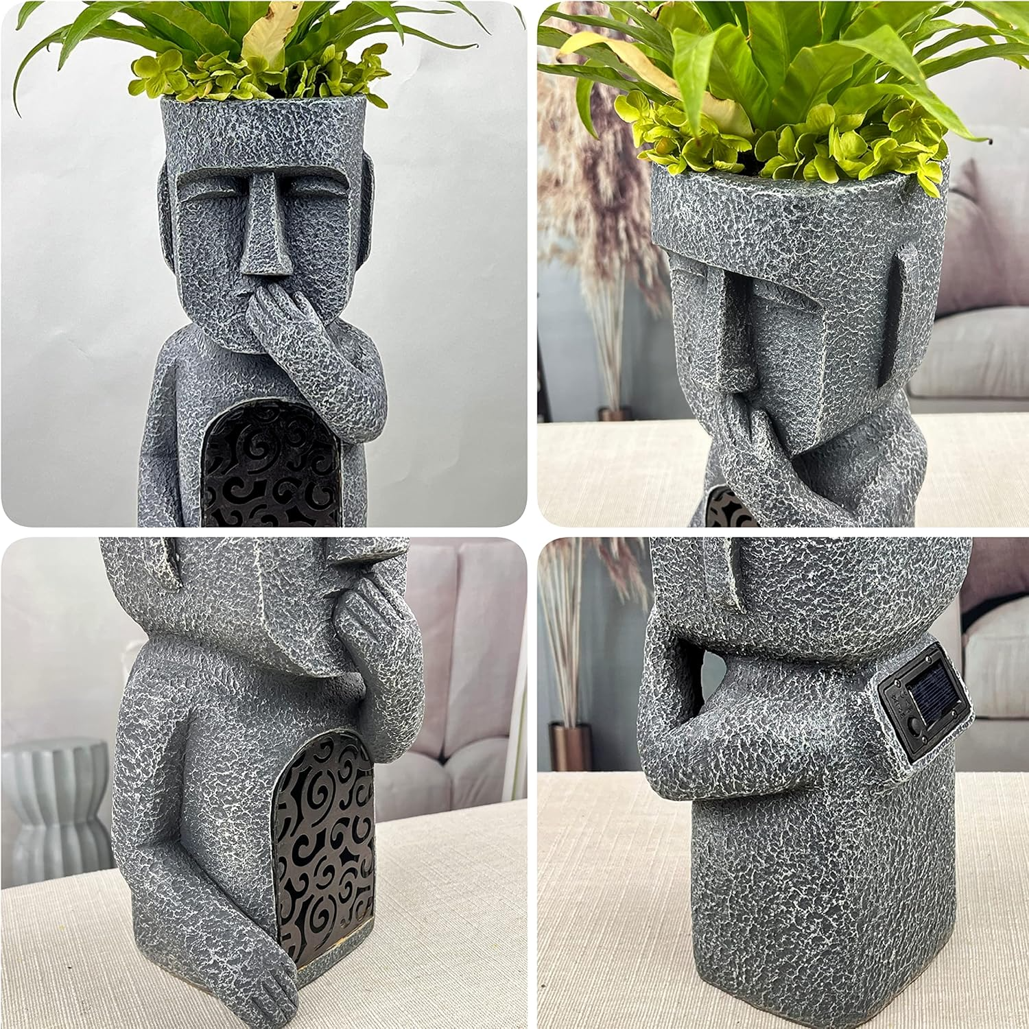 MysticMoai - Fängslande Solcellestatuetter för en kulturell prägel i din trädgård