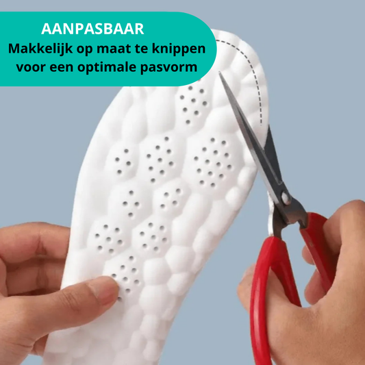 Carvallo 4D inläggssulor | Smärtfri fötter | Ergonomiskt stöd | Tvättbar & Anpassningsbar