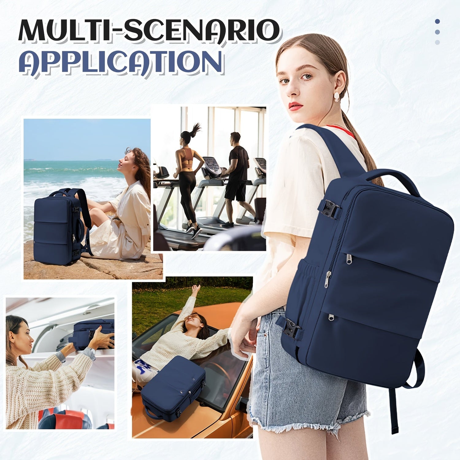 Ryanair Kabin Reser Ryggsäck Lätt Under Säte Passar