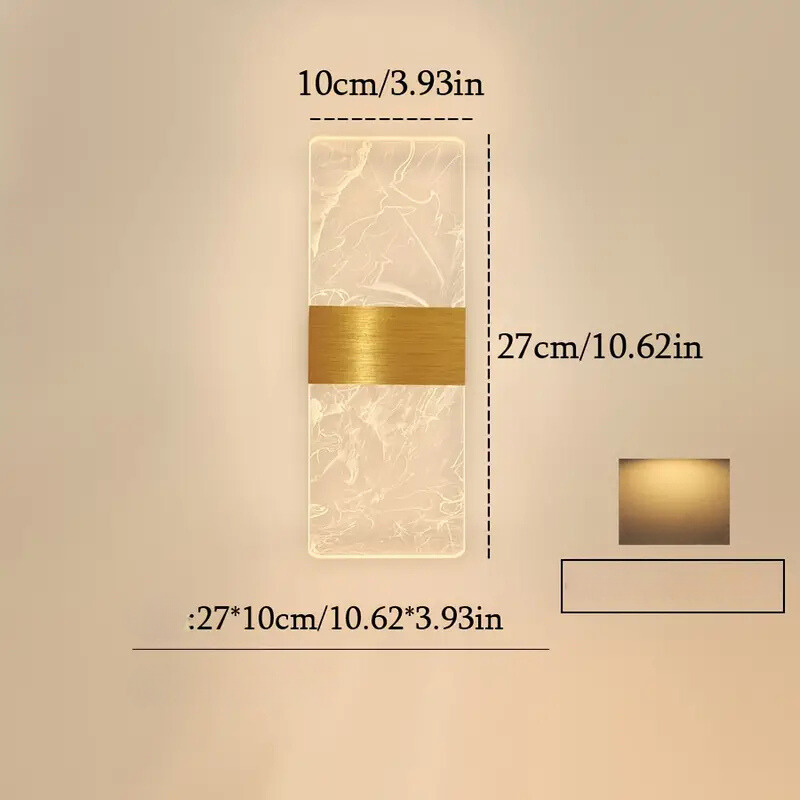 CalmHaze Light - Minimalistisk Akryl Vägglampa