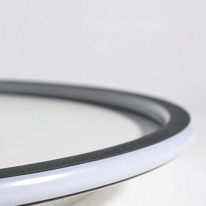 Ultra-tunn modern taklampa | Flush Mount LED för låga tak | Rund &amp; dimbar