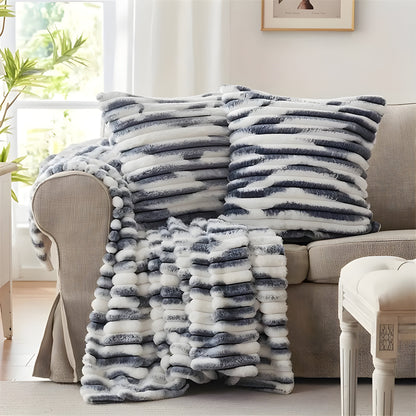 FauxFur Täcke - Mjuk Pläd-Sherpa-Fleece Täcke