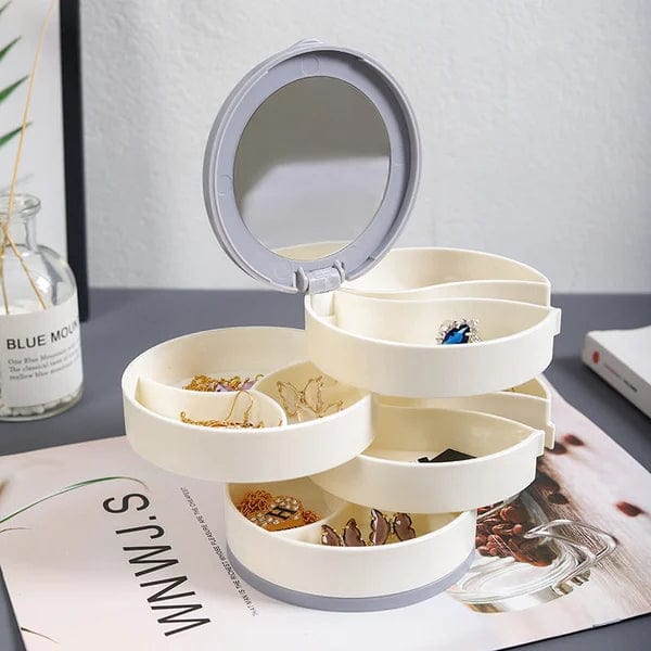Vridbar Smyckesförvaringsbox (4 Lager)