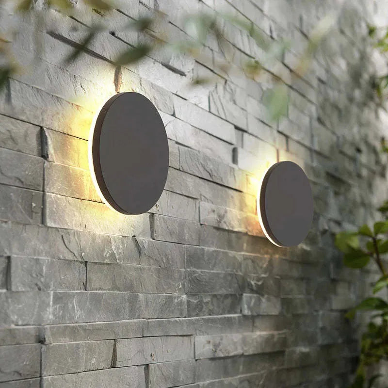 Vägglampa Modern Svart Utomhus LED Lampa