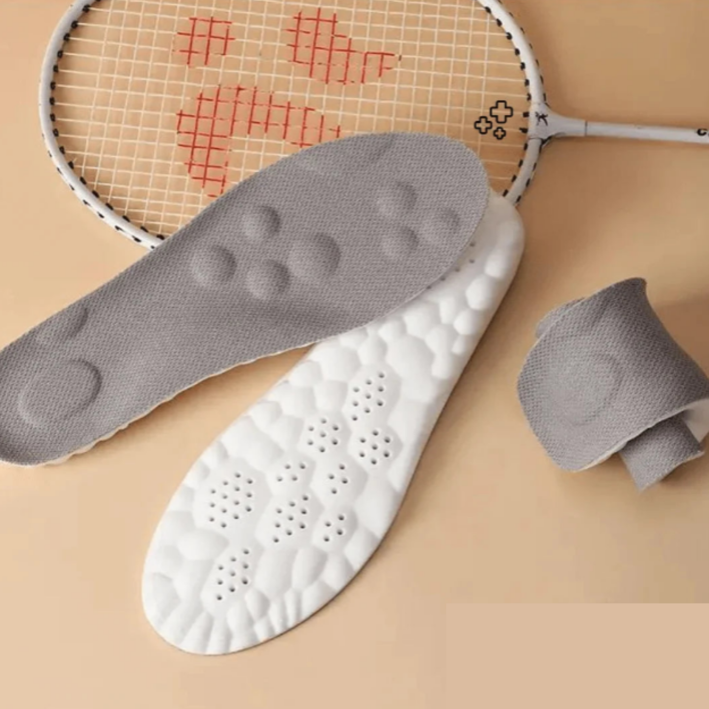 Carvallo 4D inläggssulor | Smärtfri fötter | Ergonomiskt stöd | Tvättbar & Anpassningsbar