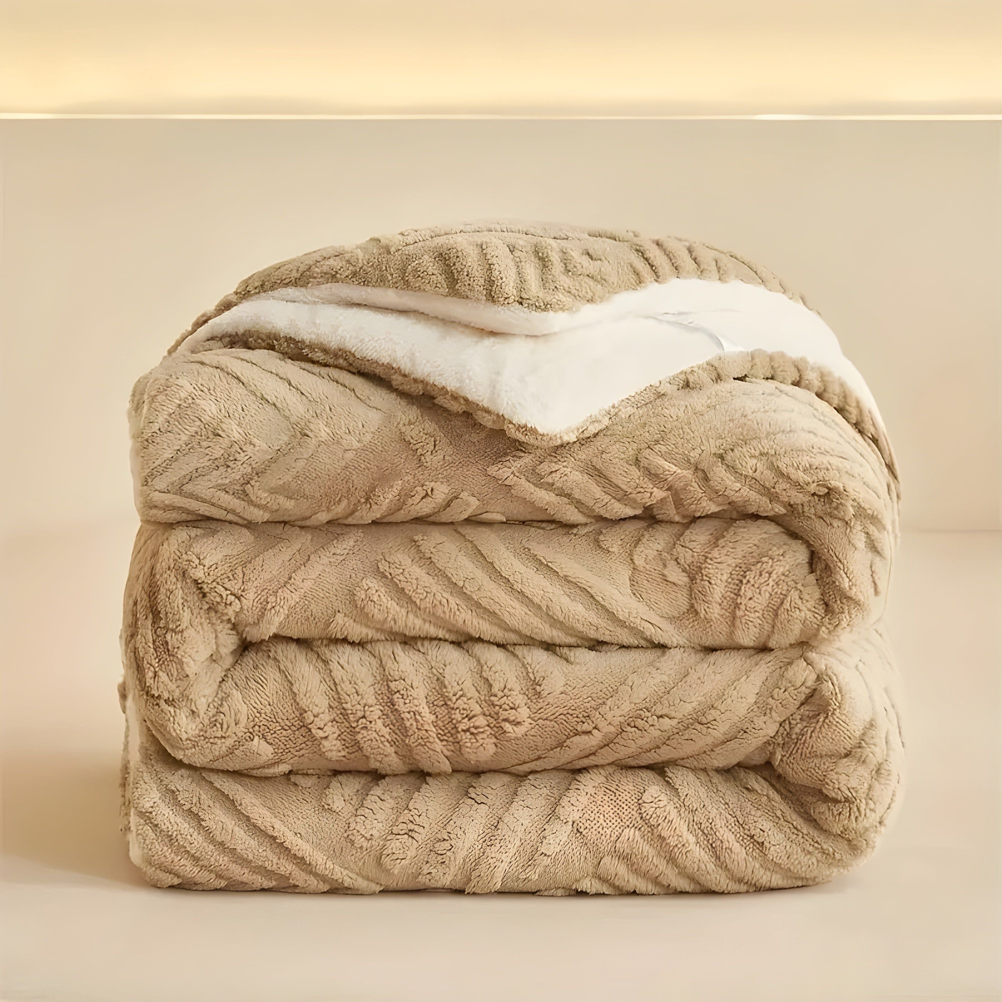 MapleWarm Blanket - Mysig Taft Lönnlöv Vinterfilt