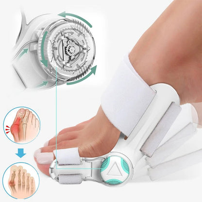 Uppgraderad Tå Bunion Korrigerare – Justerbar Ortopedisk Splint för Smärtlindring &amp; Alignment