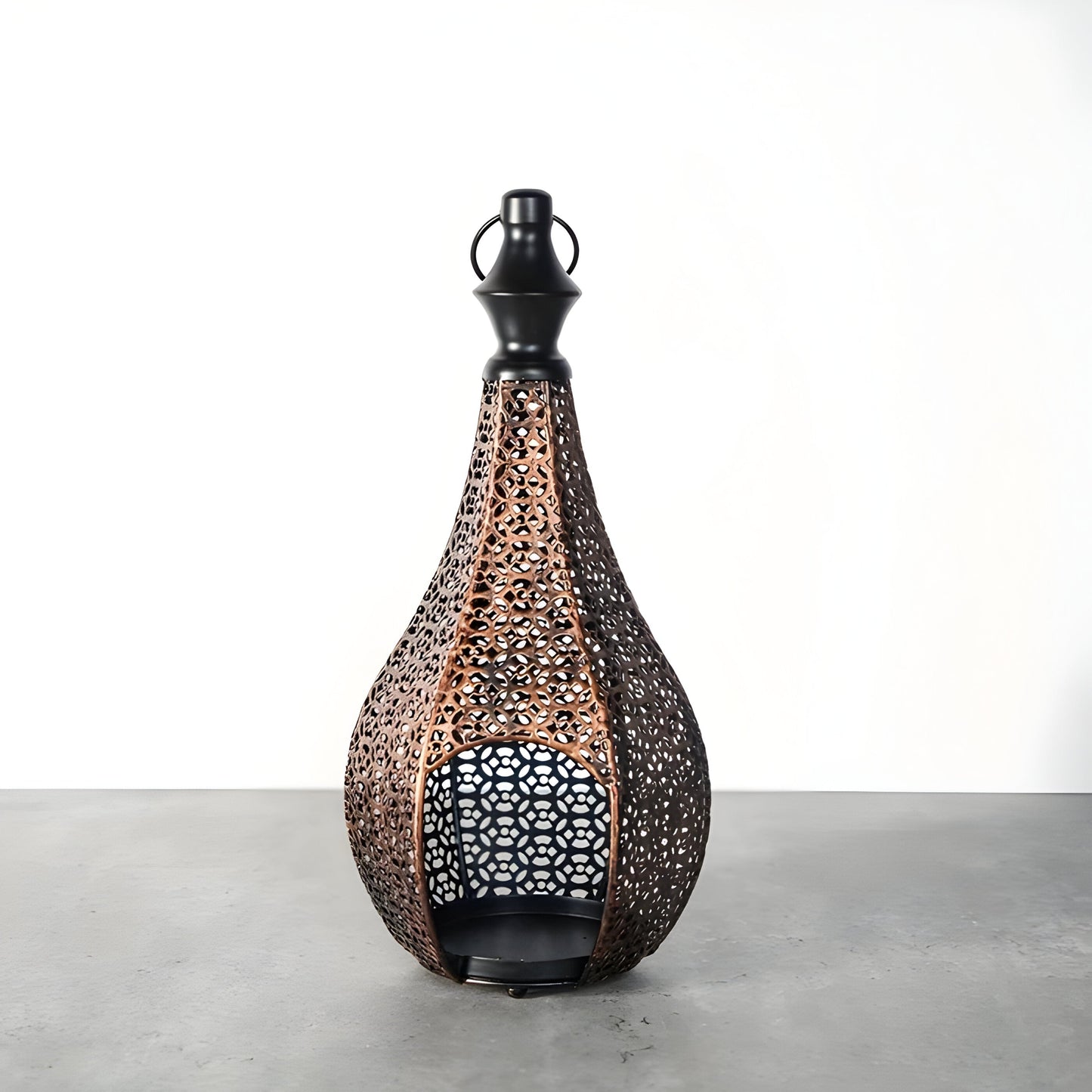 MoroccanGlow Ljuslykta - Vintage Metall Ljusställningslykta