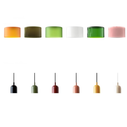 Glaspendelampa – Elegant cylindrisk pendellampa för mysiga vardagsrum