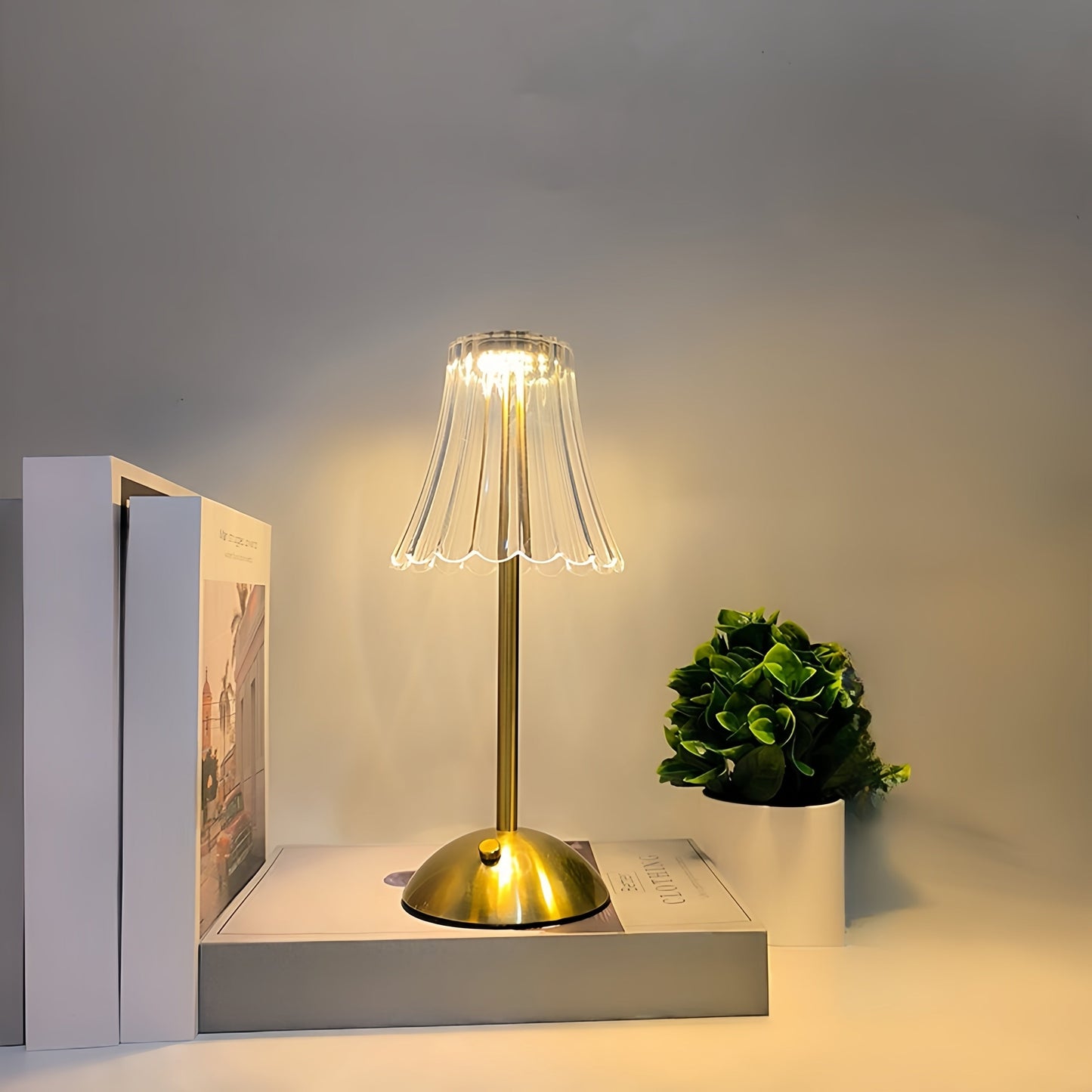 LumiGlow - Uppladdningsbar USB-LED Bordslampa med Touchkontroll