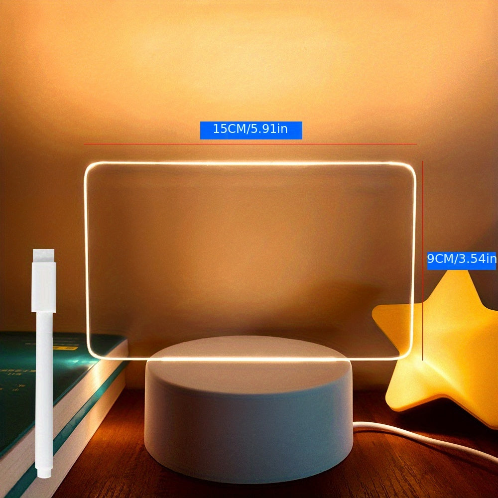 NoteGlow - LED Notitietavla Nattlampa med USB Strömförsörjning