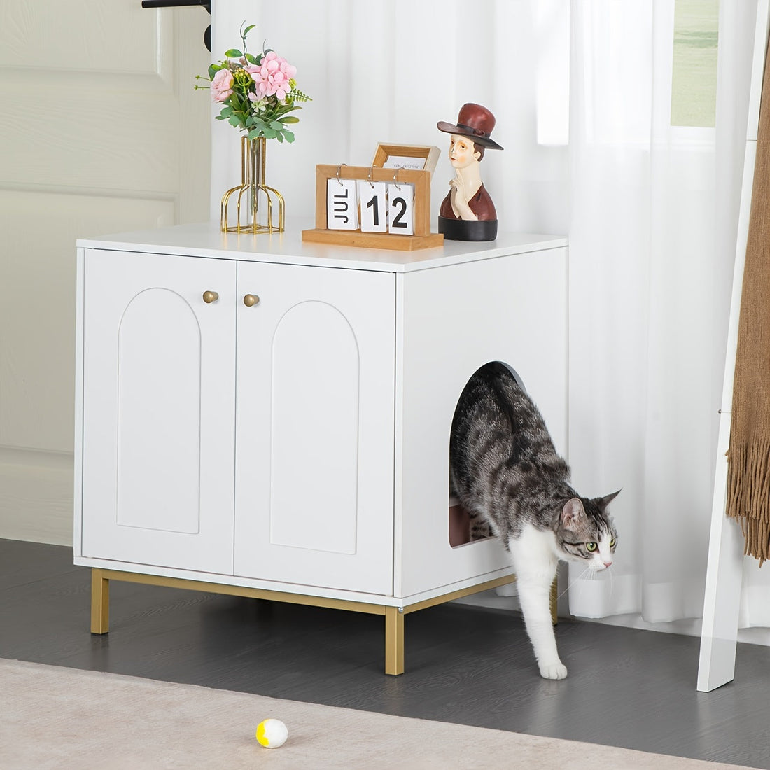 Dold kattlåda sidobord