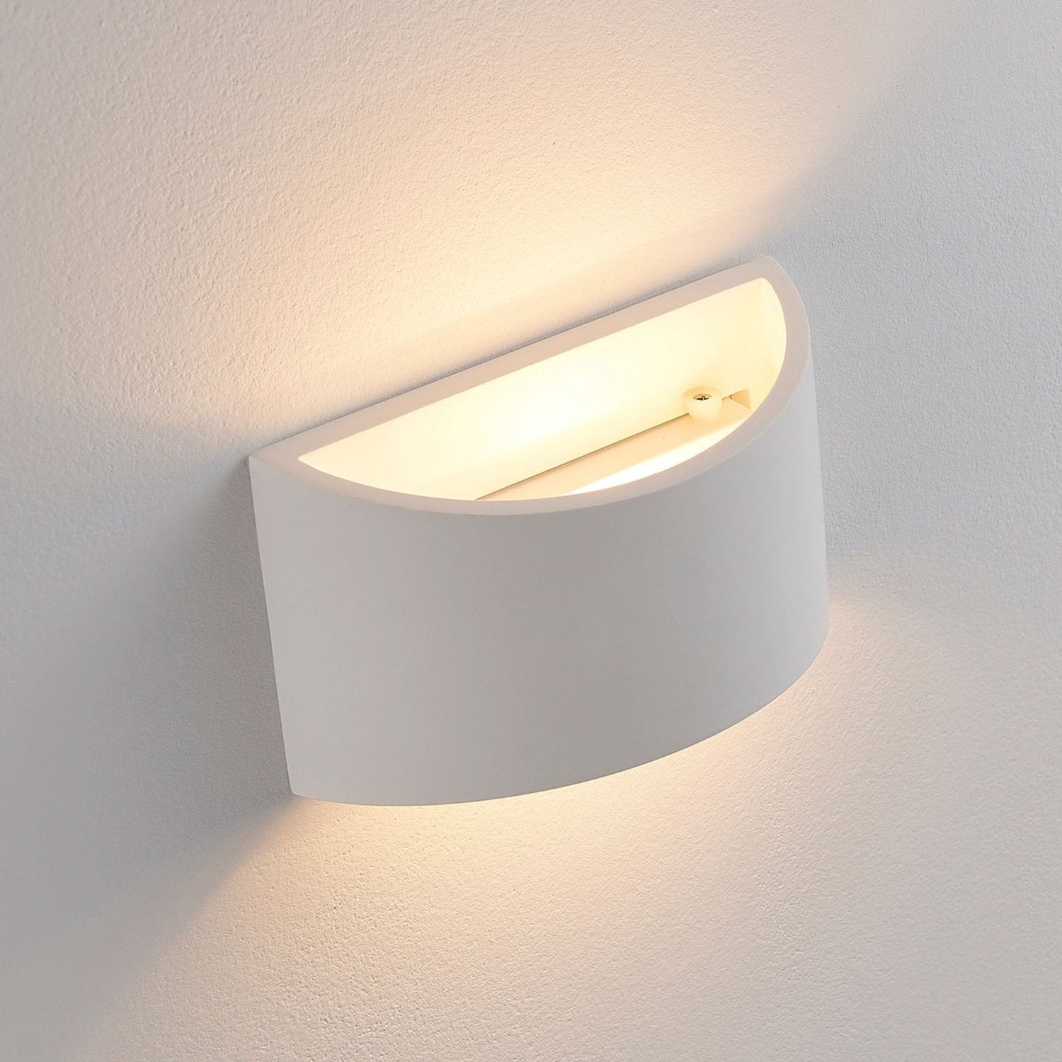 Vägglampa Vit Gips Upplight Downlight Armatur