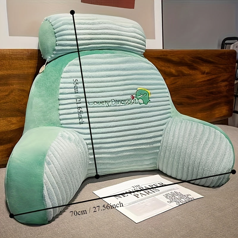 Plush Sängkudde med Ryggstöd - Mjuk Ländryggsstöd för Säng och Soffa, Fyra Säsonger