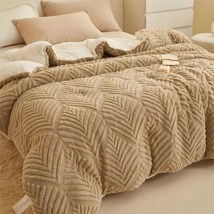 MapleWarm Blanket - Mysig Taft Lönnlöv Vinterfilt