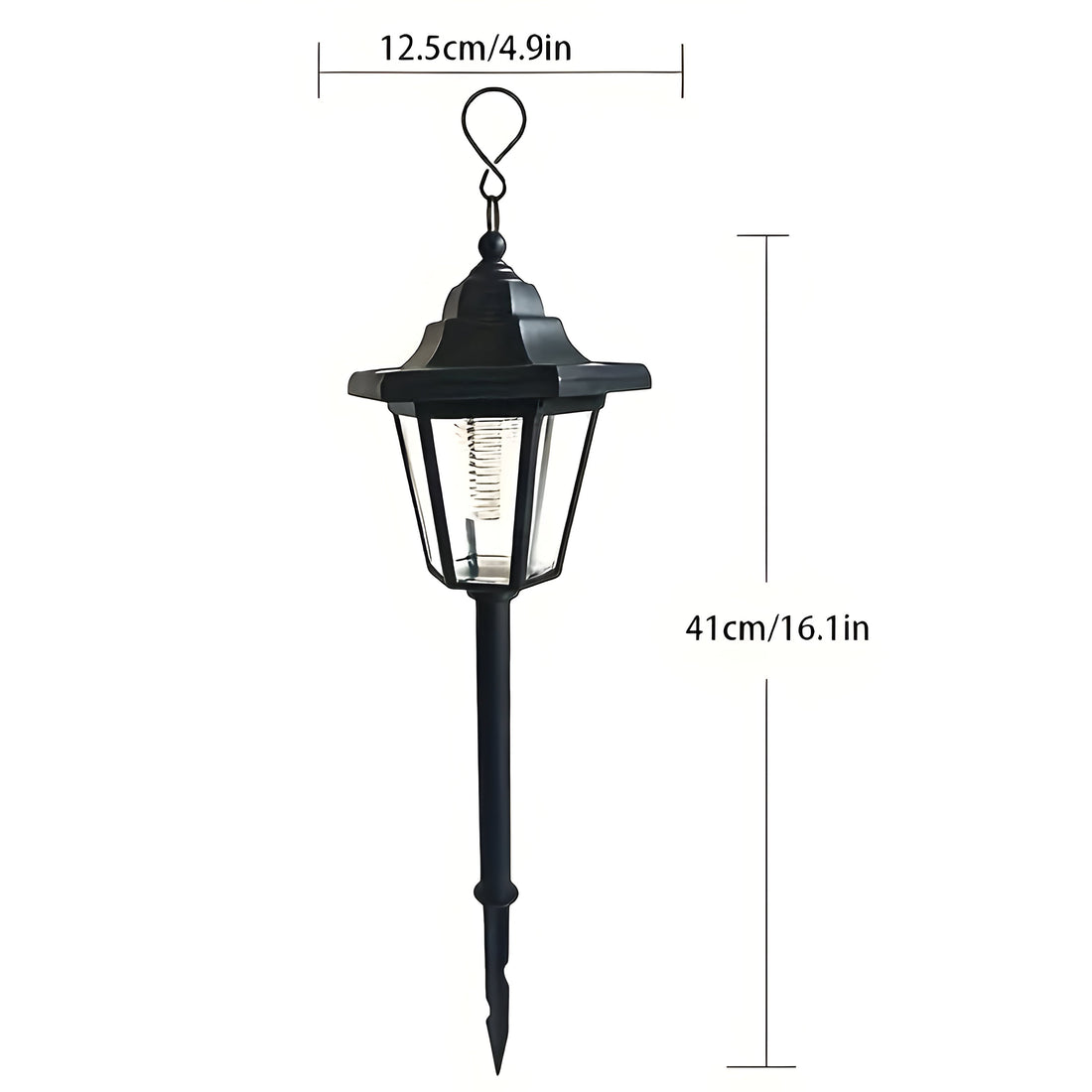 LumiTrail Light – Vintage 2-pack solcelliga trädgårdslampor för utomhus med LED