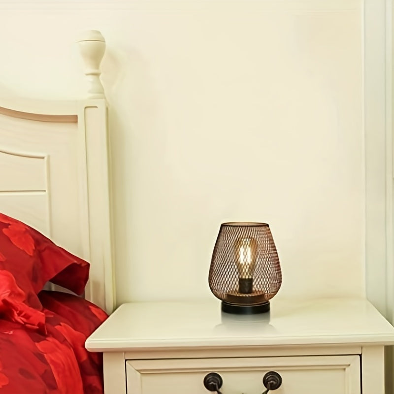 RusticMesh Bordslampa Set – Industriell Stil och Atmosfärisk Belysning