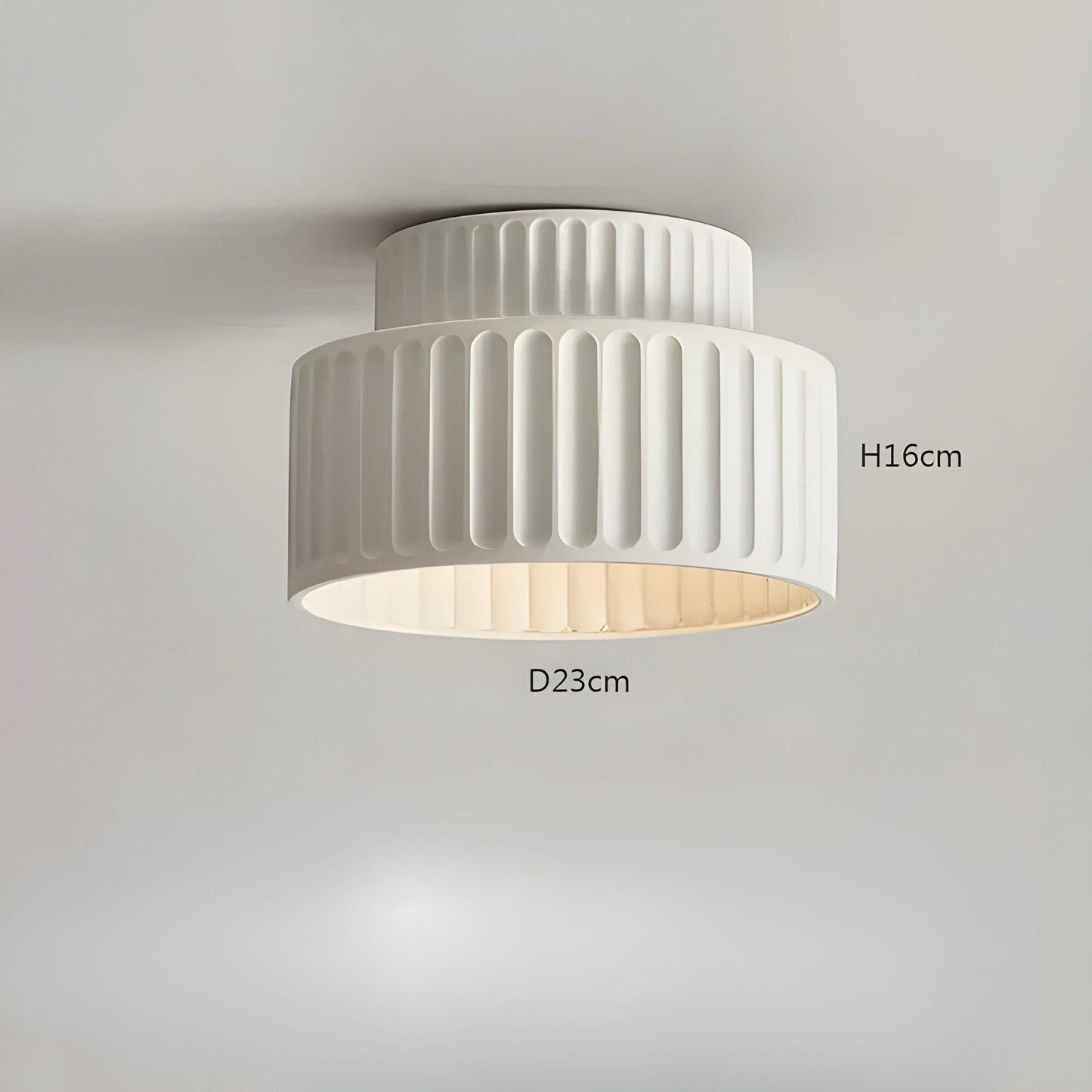 LED-taklampa i kräm - Mjukt ljus för en mysig boendemiljö