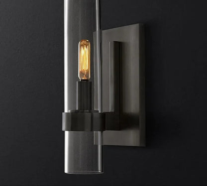 Svart design vägglampa – flamliknande LED-lampa för modern boende