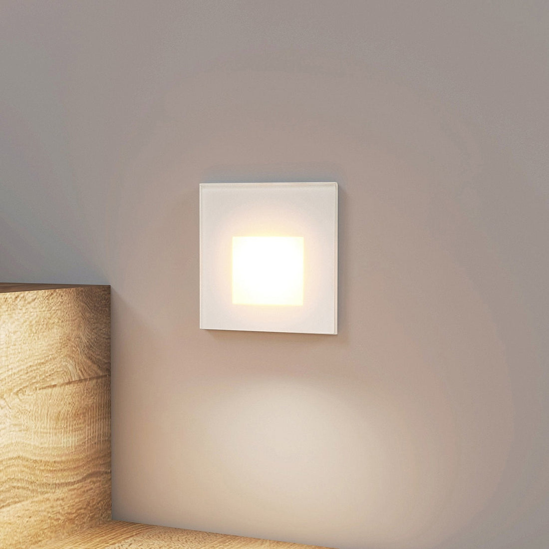 Vägglampa Modern Vit LED Infälld Armatur