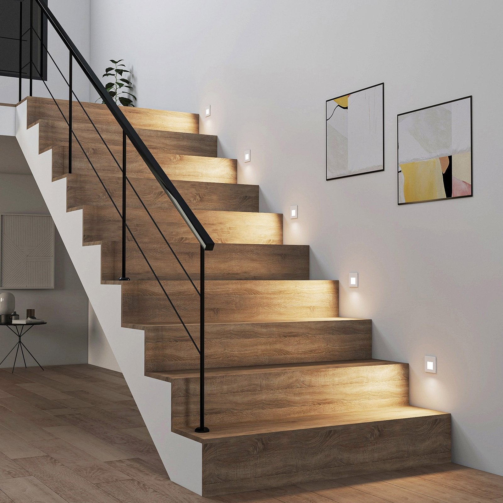 Vägglampa Modern Vit Aluminium LED Panel