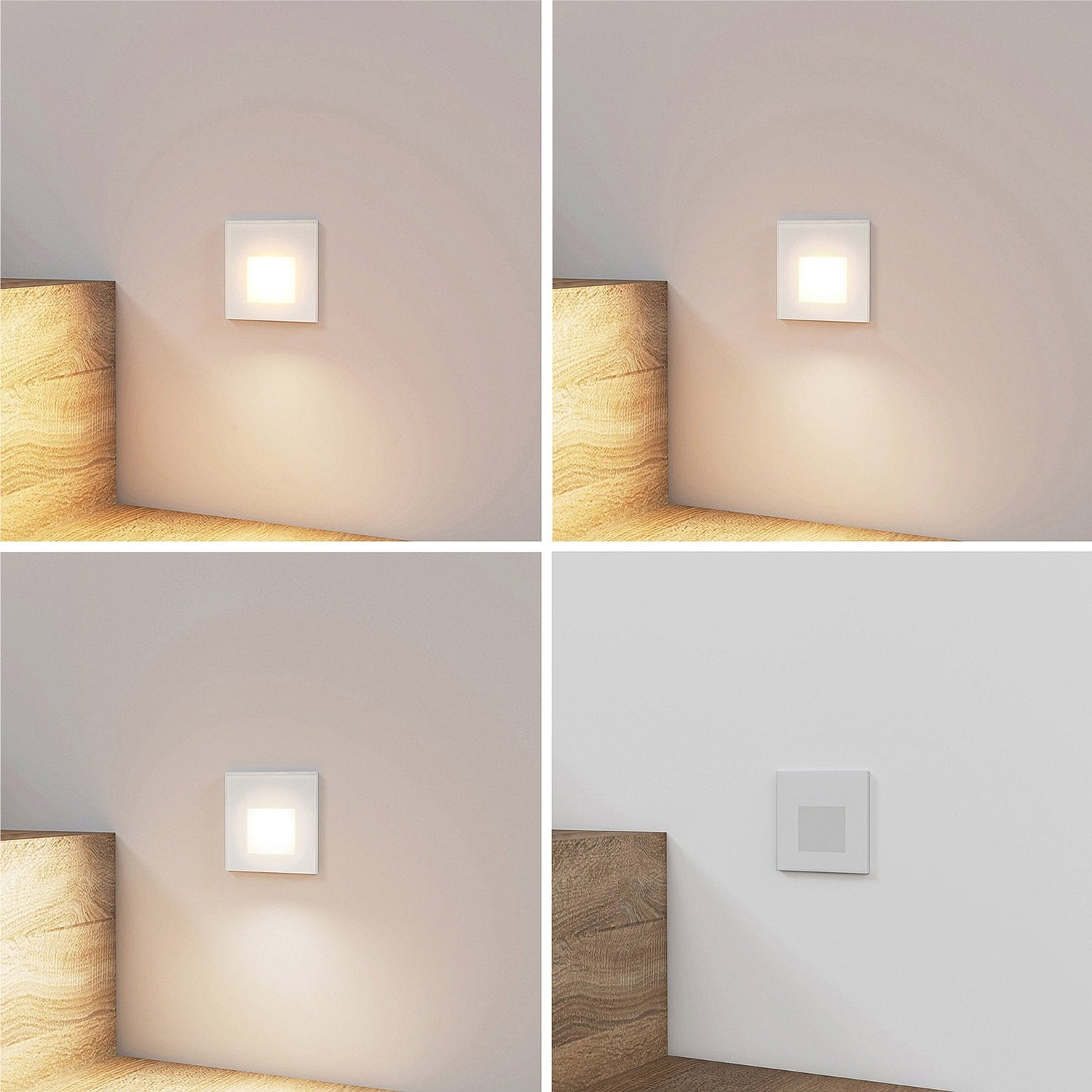 Vägglampa Modern Vit LED Infälld Armatur