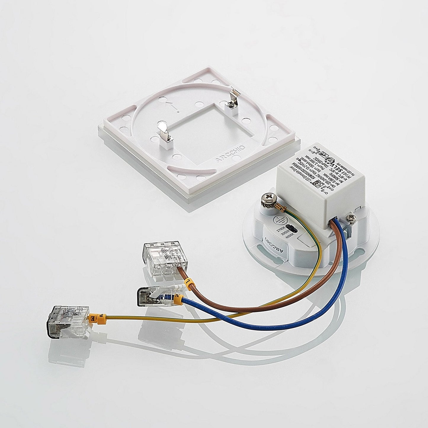 Vägglampa Modern Vit LED Infälld Armatur