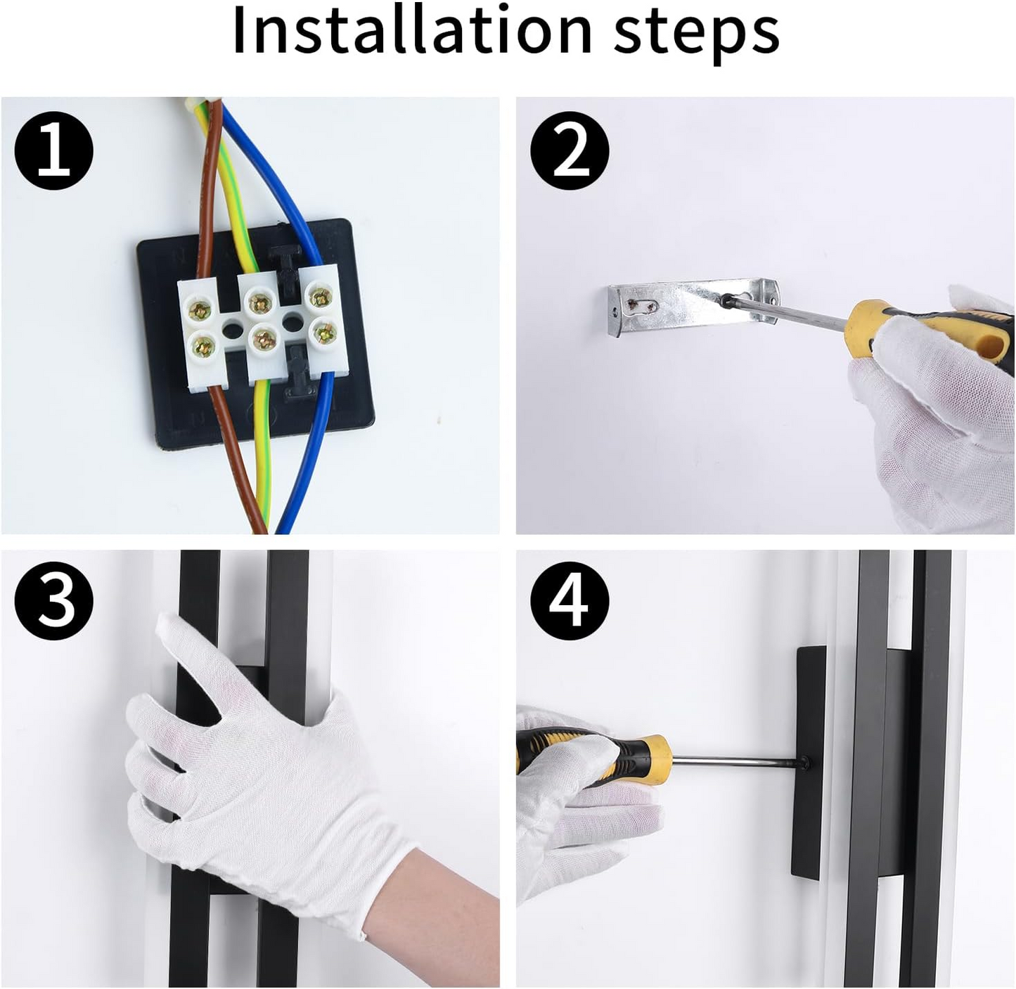 LED Vägglampa Akryl Metall Väggsconslampa Belysningsarmatur