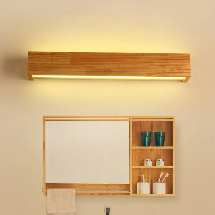 Vägglampa Modern Trä LED Armatur