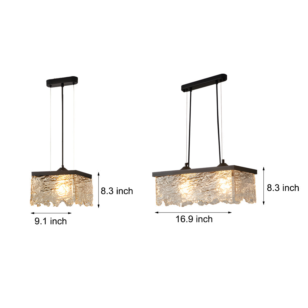 1/2-Ljus Glas 3-Stegs Dimbara Krona Lampa Matrum Belysning