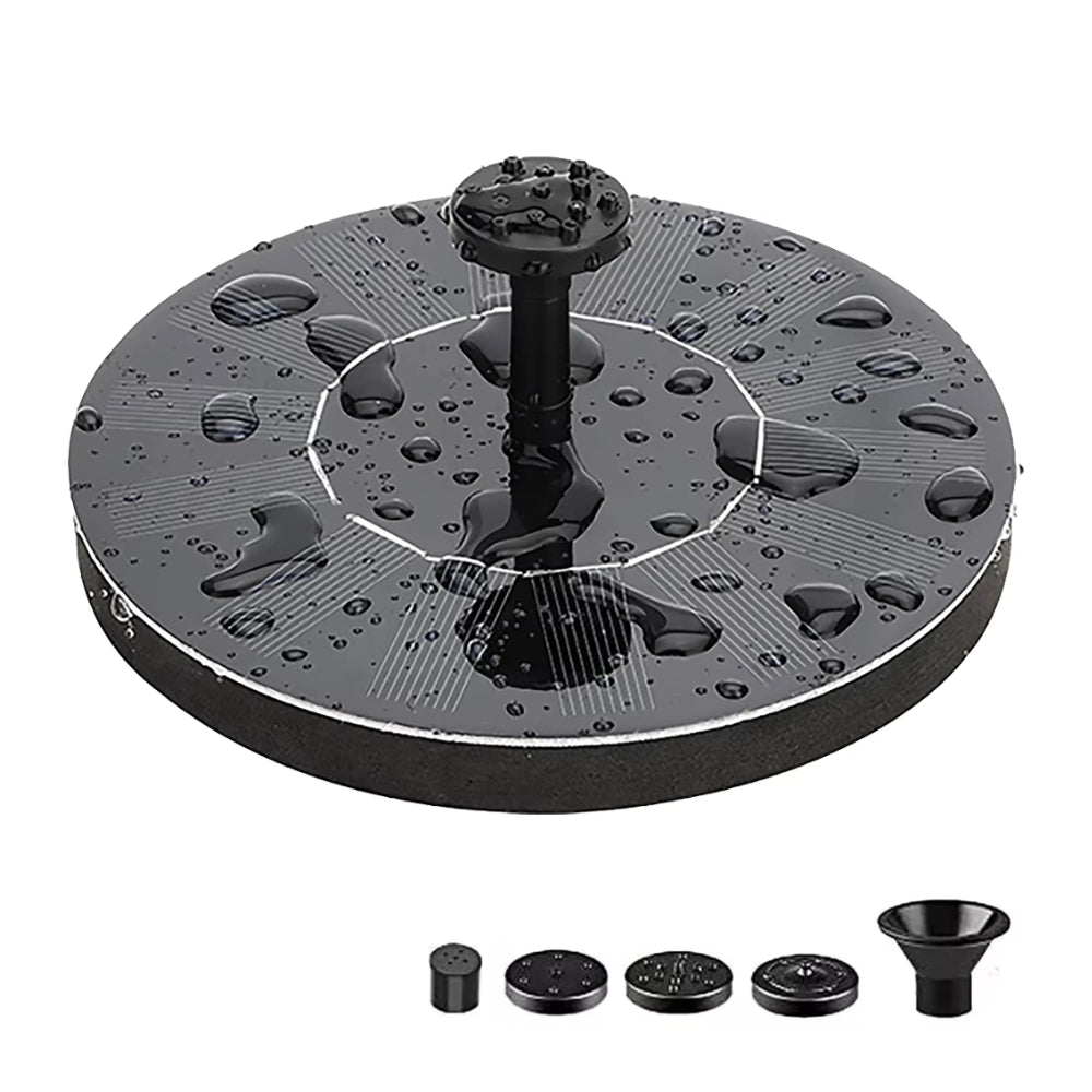 Carvallo – Solcellsdriven Fågelbad Fontän med Central Vattendyscha