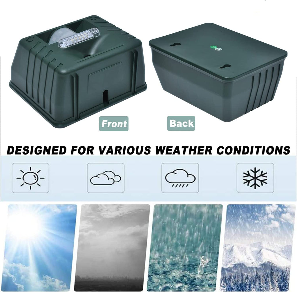 Royaleva Woodpecker Ultrasonic Repeller för effektiv fågelkontroll - Bli av med hackspettar