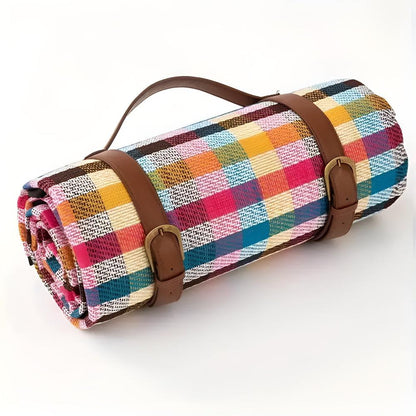 Portabel Vattentålig Utomhus Picknickfilt – Kompakt och Hållbar Design