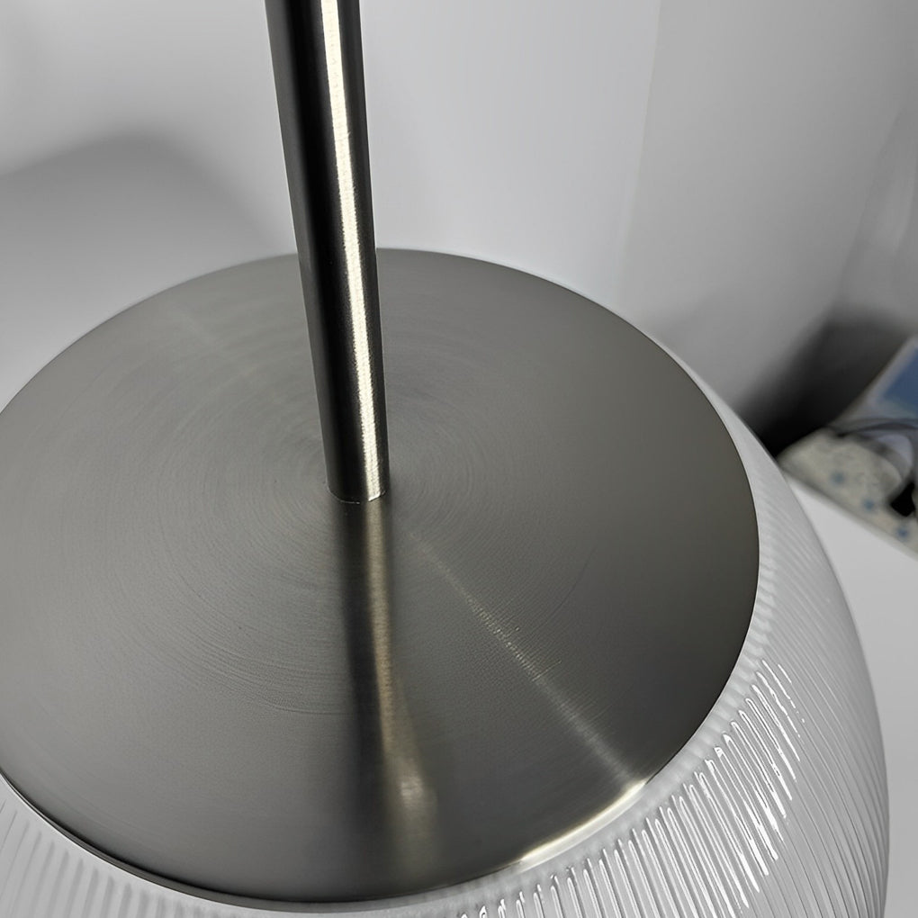 H Bordslampa med Glas Skål Skugga Italiensk Dekorativ Lampa