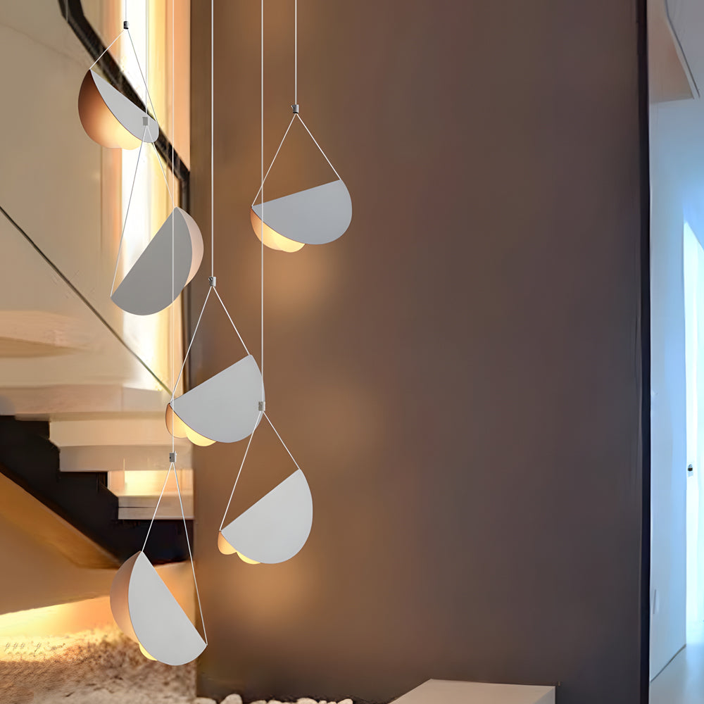 1/3/6-Ljus Minimalistisk Linje Vit Glider Taklampa