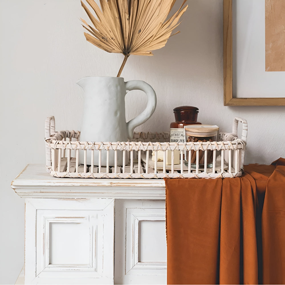 Rustik Vev Rattan Bricka