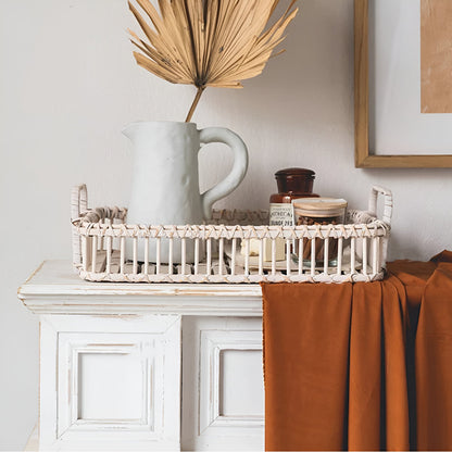 Rustik Vev Rattan Bricka