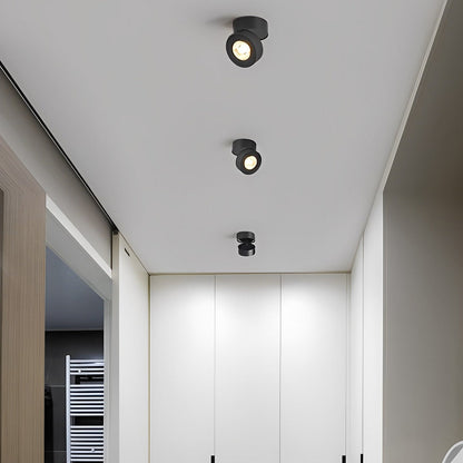 LichtVisie - Rund Fällbar Justerbar LED Nordic Spotlights Inbyggd Taklampa