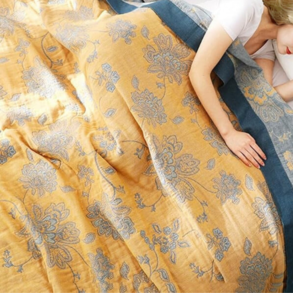 Dekorativt Filt – Blommönster