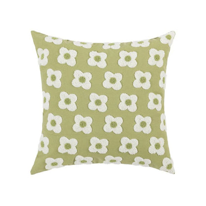 Lustrous Floral Broderad Kuddöverdrag