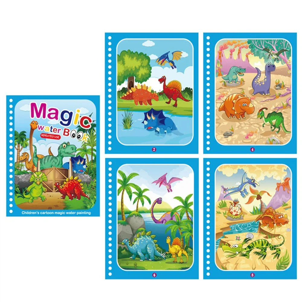 Magic Water Coloring Book – Upptäck Dolda Teckningar