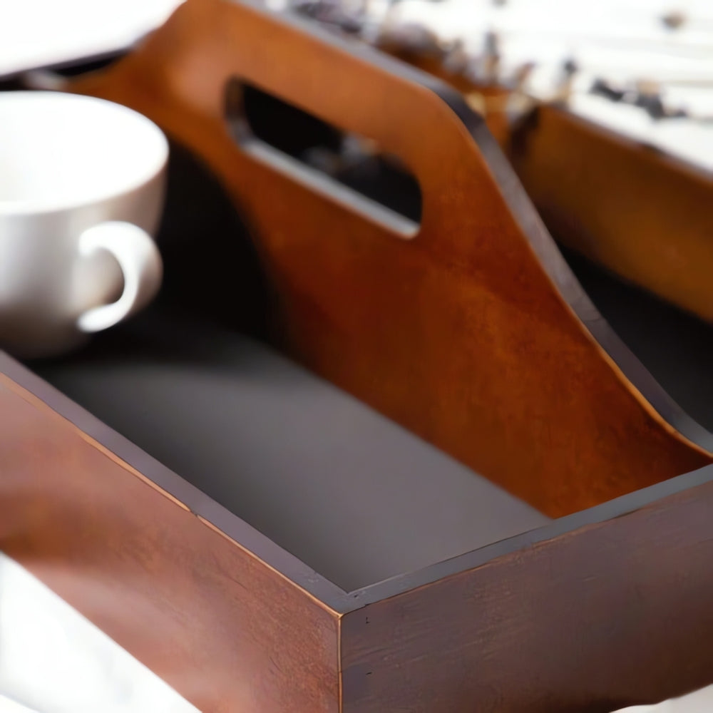 Tidlös Vintage Träorganisatörsbricka