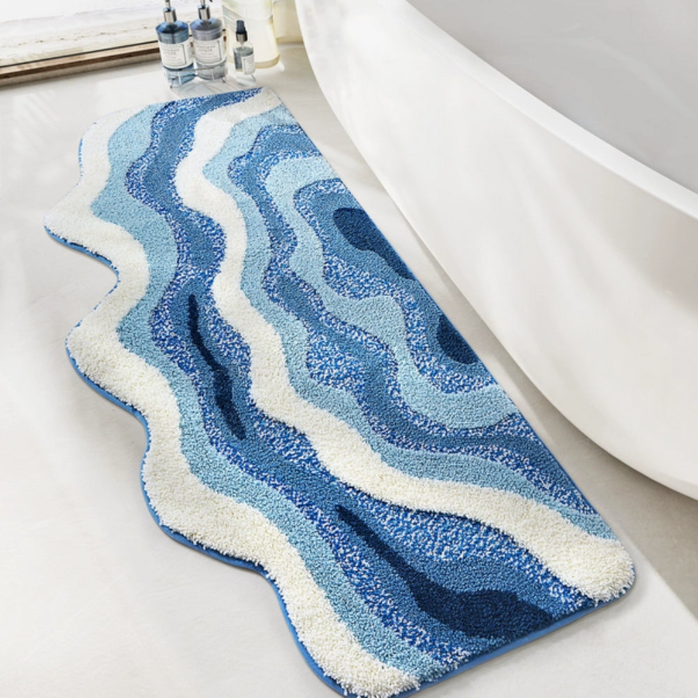 Seaside Ocean Waves Antiskid Bathroom Mat