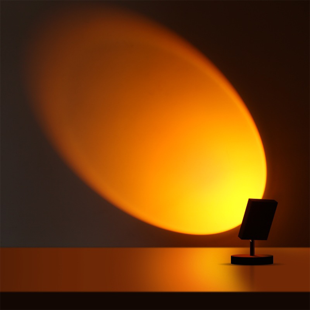 GlowBright - Retro solnedgång bordslampa
