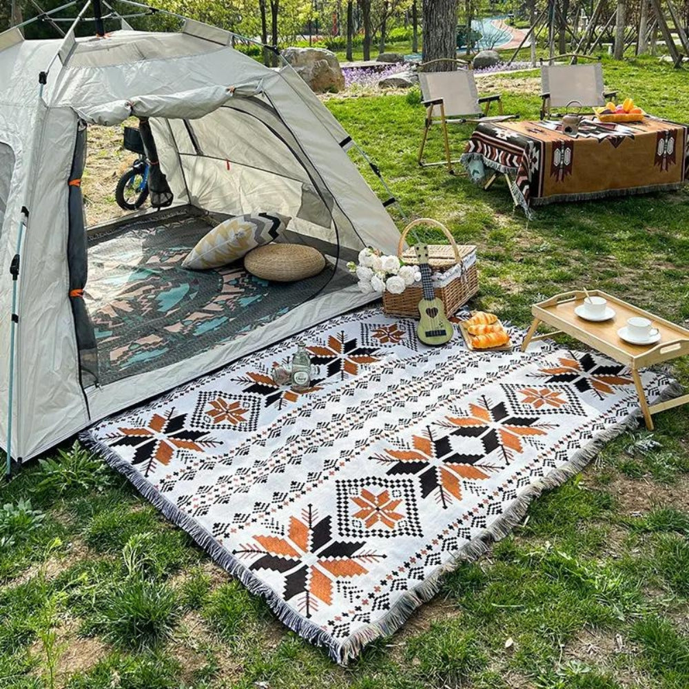 Maroccan Boho-mönster Picknickmat