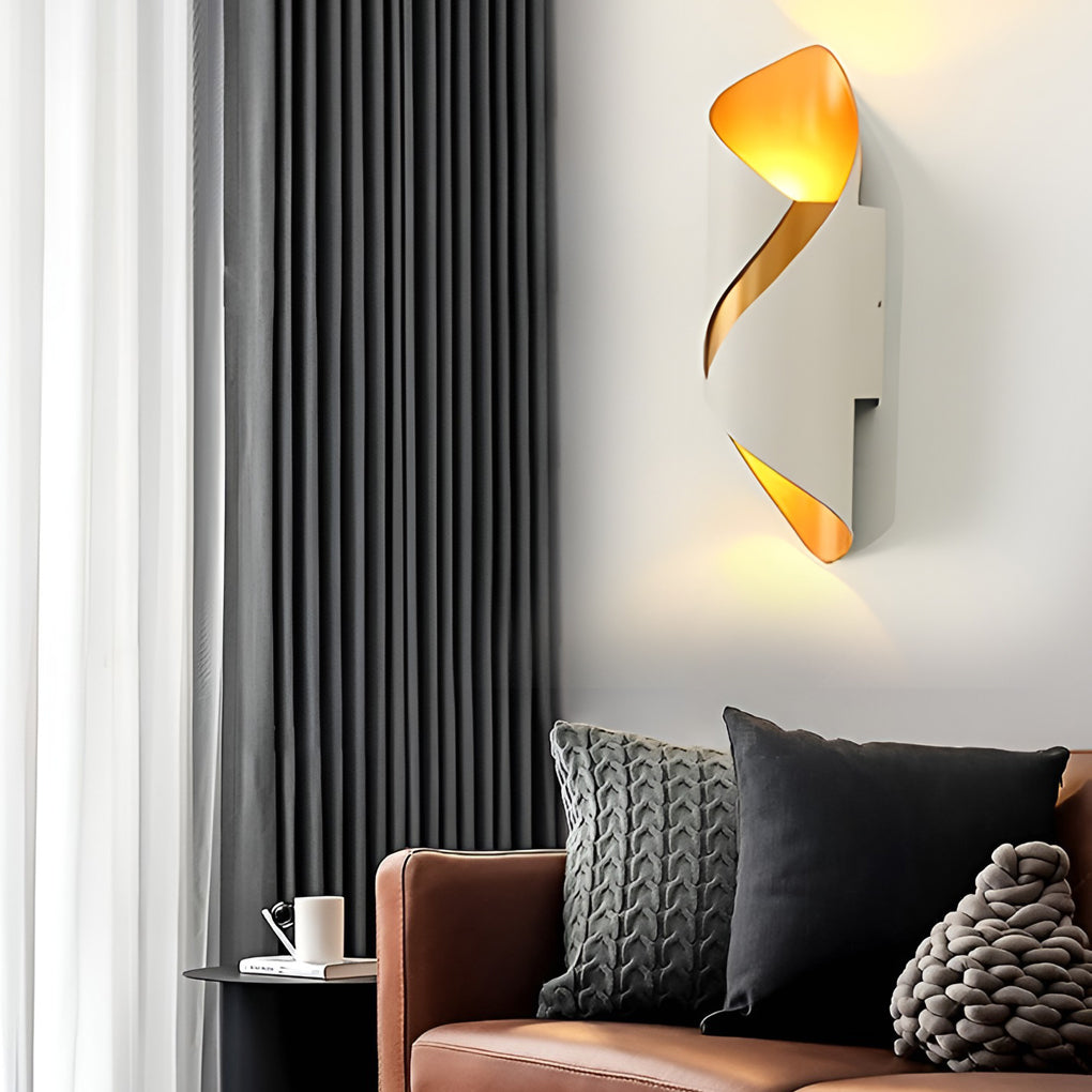Vägglampa modern svart aluminium utomhus vägglampa