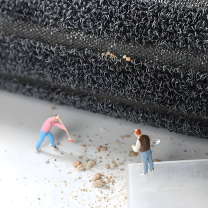 SlipSafe Golvmatta -Randig väderbeständig halkskyddsmatta